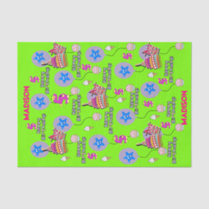 Happy 5th Birthday Tissue Paper #5 Green