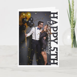 Happy 5th wedding Anniversary Photo Card