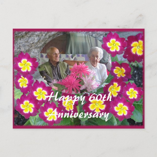 Happy 60th Anniversary postcard.. Postcard (Front)