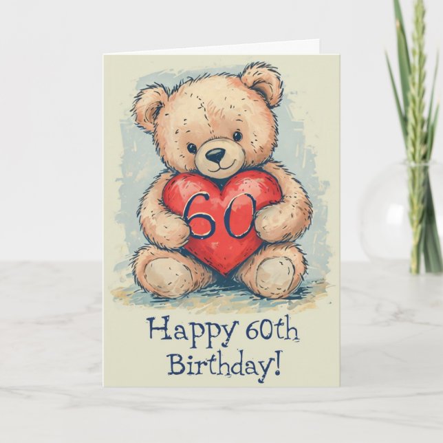 Happy 60th Birthday Card (Front)