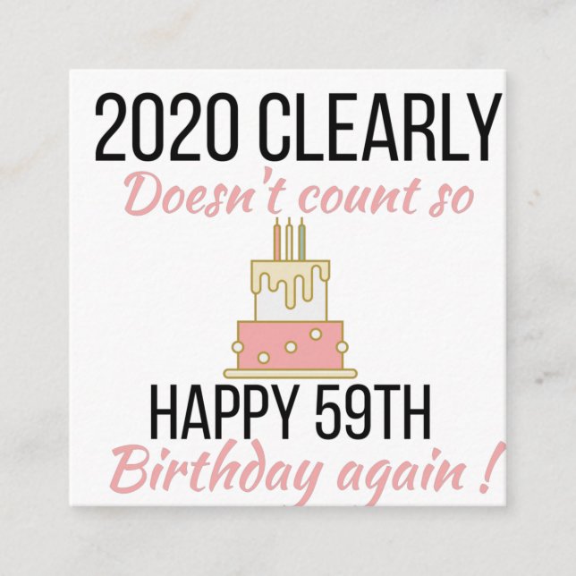 Happy 60th Birthday, Funny 60th birthday card (Front)