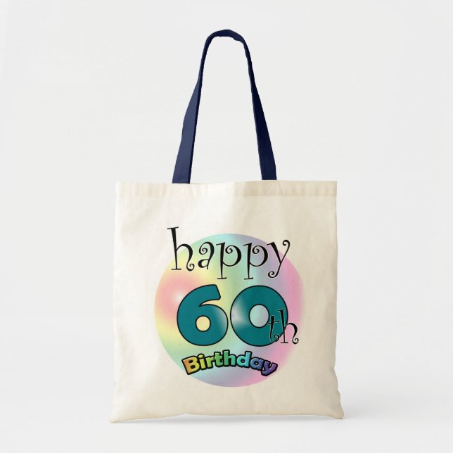 Happy 60th Birthday Tote Bag (Front)