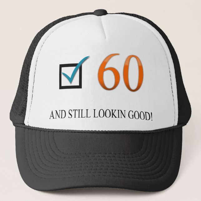 Happy 60th Birthday Trucker Hat (Front)