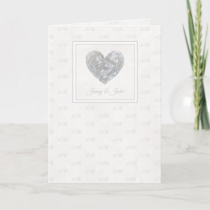 Happy 60th Wedding Anniversary diamond heart card