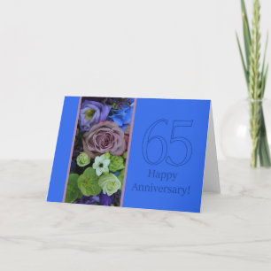 Happy 65th Anniversary roses Card