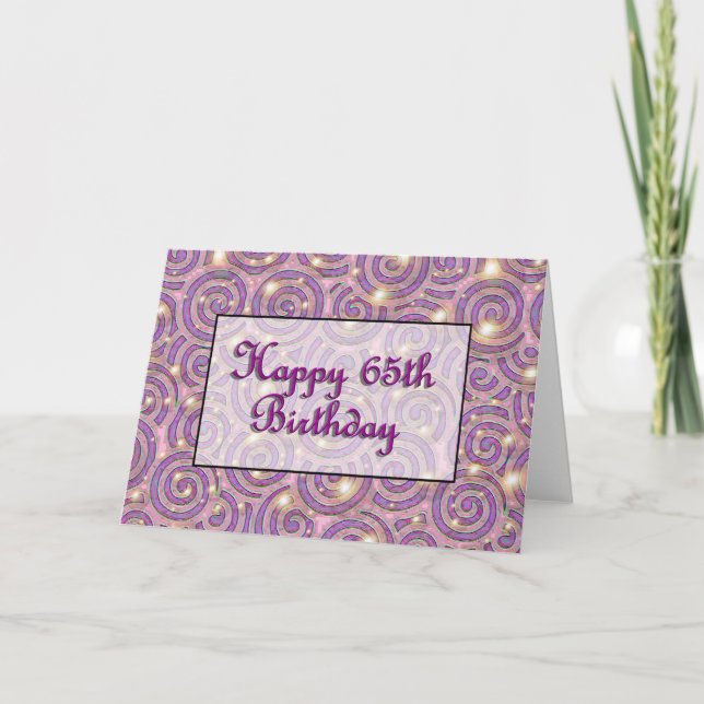 Happy 65th Birthday Card (Front)