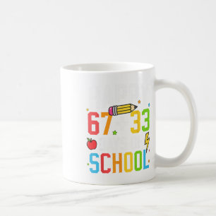 Happy 67 33 Days Of School 100th Day Of School Kid Coffee Mug