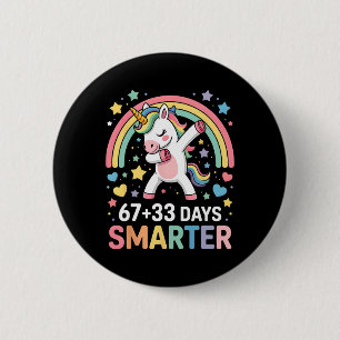 Happy 67+ 33 Days Of School Six Seven Meme Teacher 6 Cm Round Badge