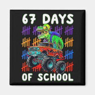 Happy 67 Days Of School 67th Day Smarter Six Seven Magnet