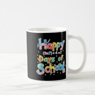 Happy 67 Days Of School Math Equation Teacher Six Coffee Mug
