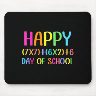 Happy 67 Days Of School Math Teacher Students Six  Mouse Pad