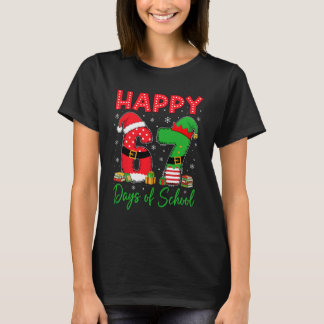 Happy 67 Days Of School Six Seven 67 Christmas San T-Shirt