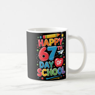 Happy 67 Days Of School Teachers Students Six Seve Coffee Mug