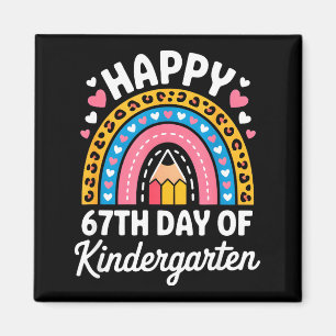 Happy 67th Day Of Kindergarten 67 Meme 6 7 Funny S Magnet