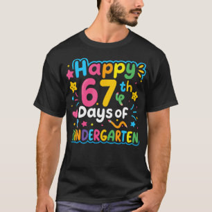 Happy 67Th Day Of Kindergarten School Meme 67 Kids T-Shirt