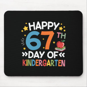 Happy 67th Day Of Kindergarten Teacher 67 Days Of Mouse Pad