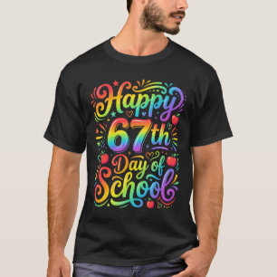 Happy 67th Day of School Rainbow Teacher T-Shirt