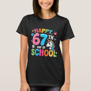 Happy 67th Day Of School Teachers Students 67 Meme T-Shirt
