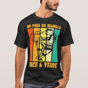 Happy 6 Birthday 6 Year Old Vintage Rugby 6th Birt T-Shirt