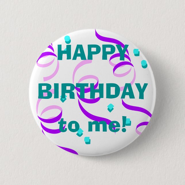 Happy! 6 Cm Round Badge (Front)