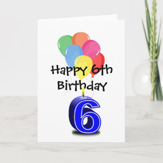 Happy 6th Birthday Card
