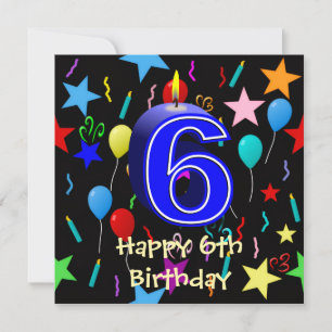 Happy 6th Birthday Greeting Card
