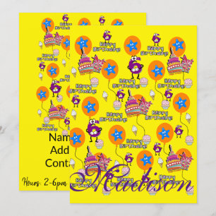 Happy 6th Birthday Invitation Birthday #6