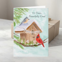 Happy 70th Birthday Birds at Birdhouse
