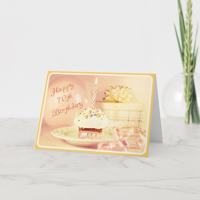 Happy 70th Birthday Card (Front)