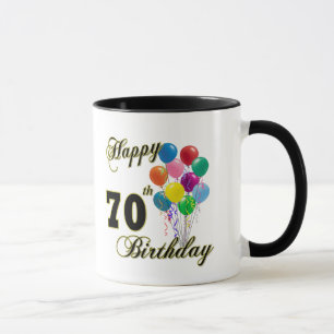 Happy 70th Birthday Gifts and Birthday Apparel Mug