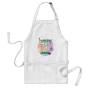 Happy 70th Birthday (roze) Standard Apron