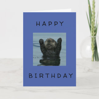 ***HAPPY 70th BIRTHDAY*** SAYS COOL OTTER Card