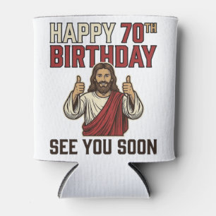 Happy 70th Birthday See You Soon Vintage Shirt Can Cooler