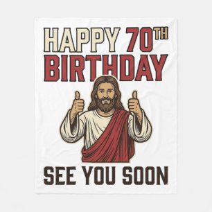 Happy 70th Birthday See You Soon Vintage Shirt Fleece Blanket