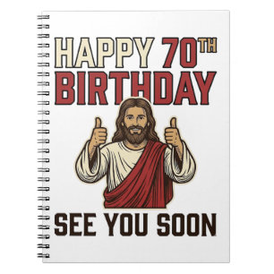 Happy 70th Birthday See You Soon Vintage Shirt Notebook