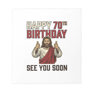 Happy 70th Birthday See You Soon Vintage Shirt Notepad