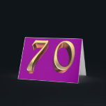 Happy 70th Birthday seventieth seventy 70 Card<br><div class="desc">Many more designs in my store. Contact me to have a custom design made just for you!</div>