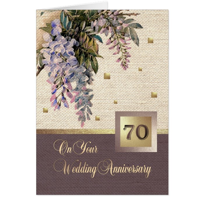 Happy 70th  Wedding  Anniversary  Greeting  Cards  Zazzle