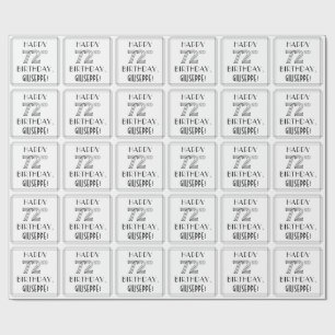 HAPPY 72ND BIRTHDAY; Art Deco Style; Custom Name Wrapping Paper