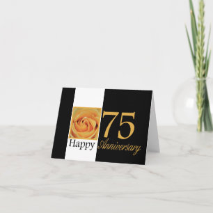 Happy 75th Anniversary roses Card