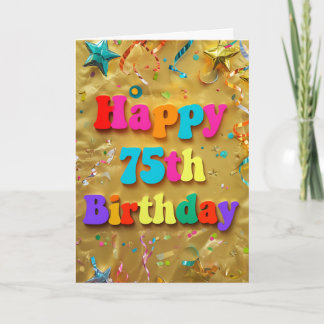 Happy 75th Birthday Card