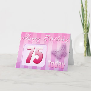 Happy 75th Birthday Grand Mother Great-Aunt Mum Card