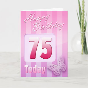 Happy 75th Birthday Grand Mother Great-Aunt Mum Card