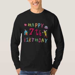 Happy 7th Birthday. 7 year old. T-Shirt