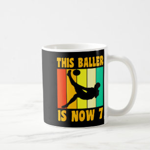 Happy 7th Birthday 7 Year Old Vintage Soccer 7th B Coffee Mug