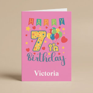 Happy 7th Birthday Card