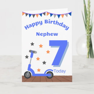 Happy 7th Birthday Nephew Card