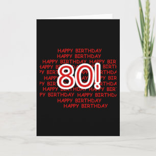 Happy 80th Birthday Card