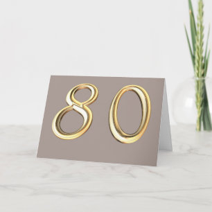 Happy 80th Birthday eightieth eighty 80 Card