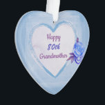 Happy 80th Birthday Grandmother Ornament<br><div class="desc">Birthday Celebration Milestones for Grandparents.  
Some may be for Grandmother and some for Grandfather.
A lovely selection to warm someone's heart</div>